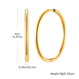 Stainless steel twist circle hoop earrings for women by HSF Marketplace