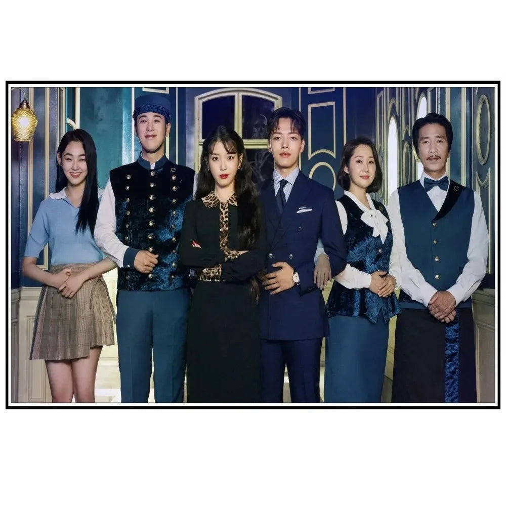 Hotel Del Luna canvas poster for living room decor, featuring K-Culture artwork by HSF Marketplace