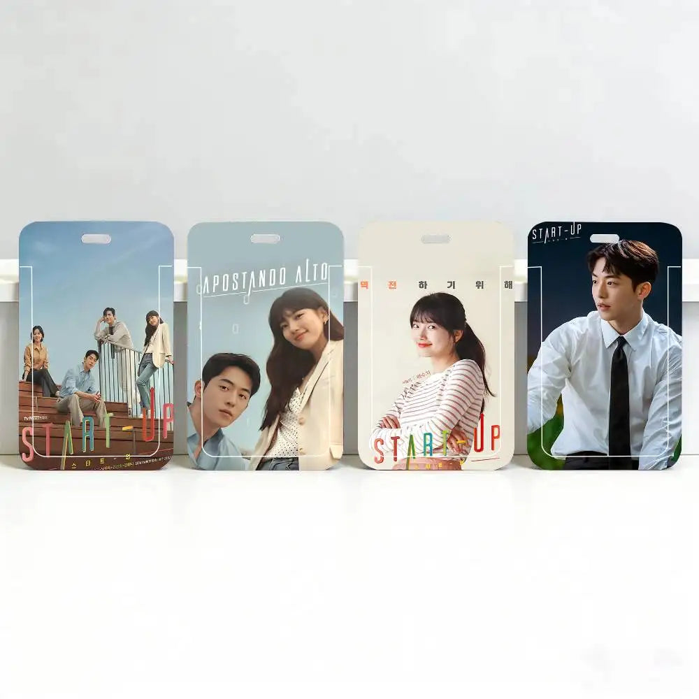 Korean drama ID card sleeve with lanyard, K-culture merch by HSF Marketplace