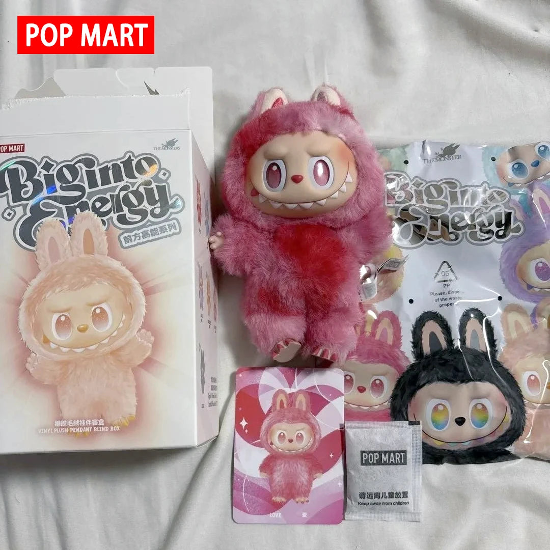 Labubu Macaron color collectible plush figure by HSF Marketplace, 100% genuine doll contents visible