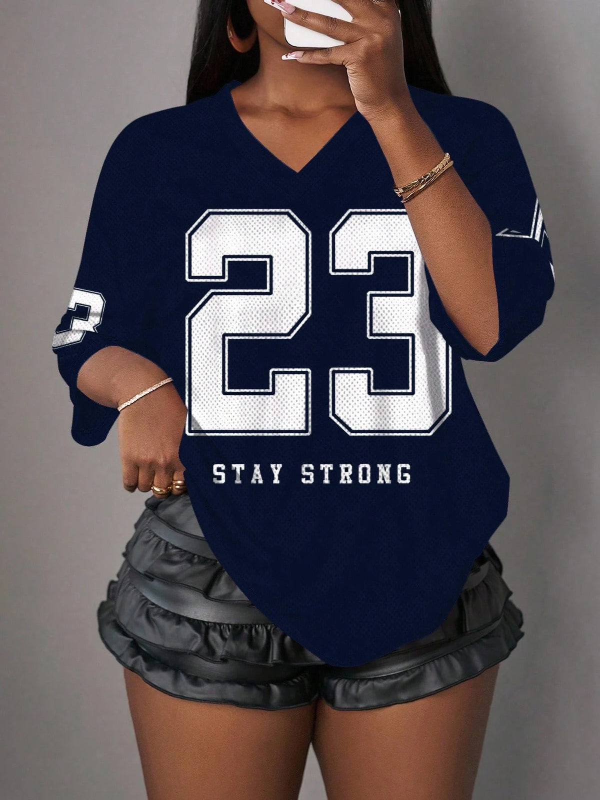 Women's casual minimalist graphic sports T-shirt by HSF Marketplace