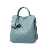 Luxury leather handbag by HSF Marketplace with soft calfskin, minimalist design, casual tote style for women and ladies.