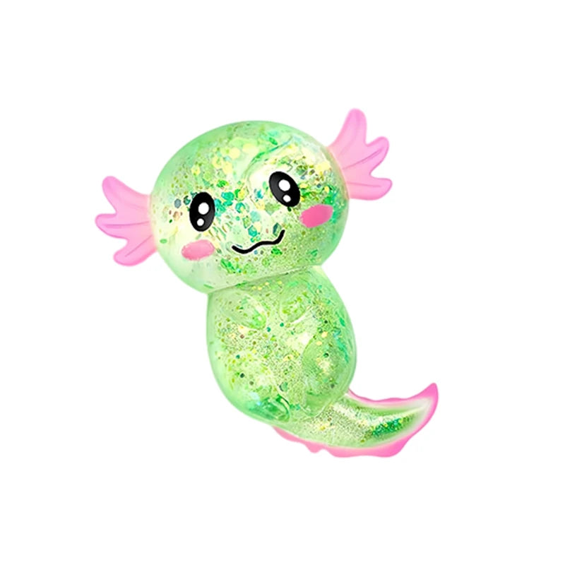 Squishy Maltose Axolotl Fidget Toys Soft Glitter Slow Rebound Anxiety Relief Squeeze Stress Ball ASMR Sensory Anti Stress Toy