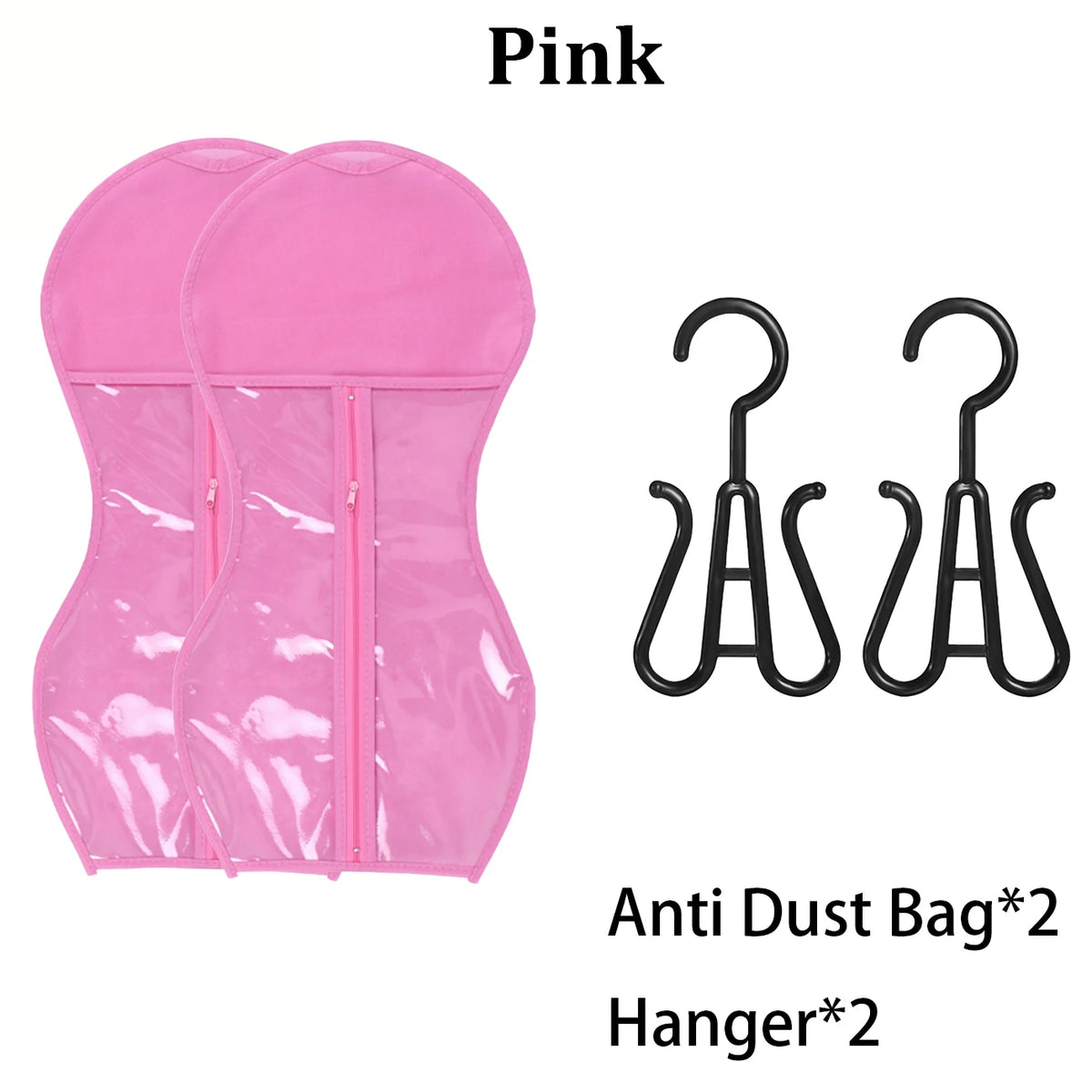 Wig Storage Portable Wig Bags Storage With Hanger Hair Extension Holder For Styling Wig Storage Bags Wig For Home & Travel