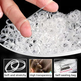 1000pcs Girls Colorful Elastic Hair Bands - Disposable Rubber Gum Ponytail Holders Fashion Hair Accessories