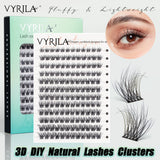 C curl mix lash clusters for natural 3D wispy eyelash extensions by HSF Marketplace