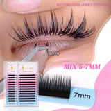 RUJADE Bottom Lower Lashes 5mm 6mm 7mm 8mm Short Sizes Under Eyelashes Lower Lashes Natural False Individual Eyelash Extension