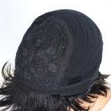 Rebecca short pixie cut curly wig in mixed brown 100% human hair by HSF Marketplace
