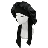 Satin sleeping cap for women, hair care bonnet nightcap by HSF Marketplace