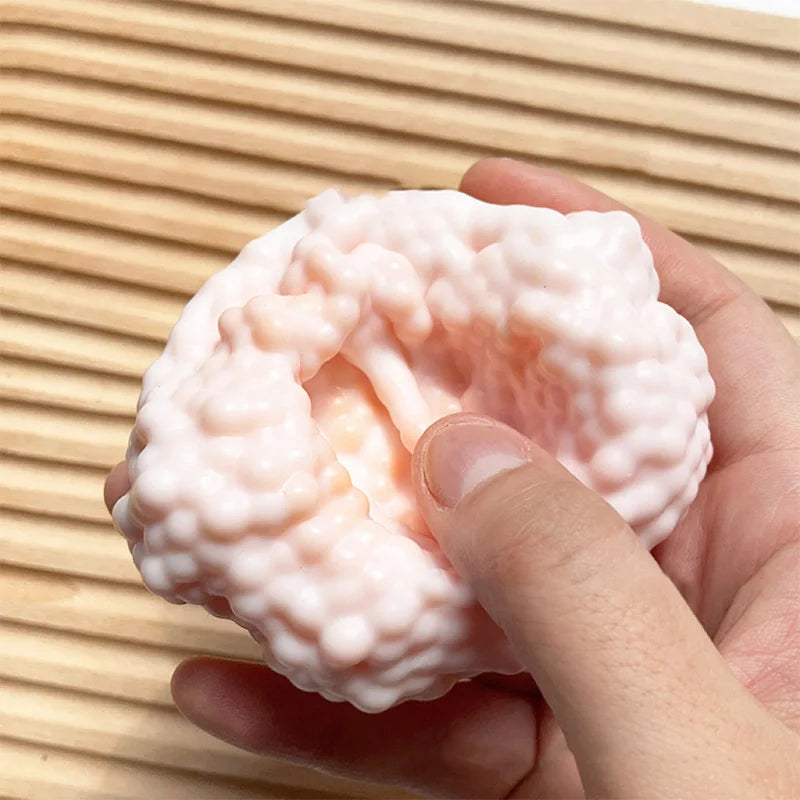 Squishy stress relief ball fidget toy by HSF Marketplace for adults and kids, soft sensory toy close-up