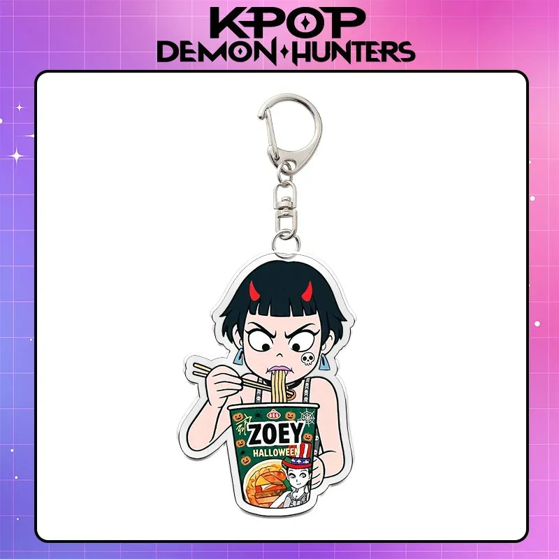 Kpop Demon Hunters acrylic keychain, unique anime K-Culture accessory by HSF Marketplace