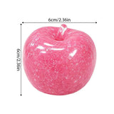 New Apple Slushie Squishy Fidget Toy Crunchy Moldable Non-Bounce Sensory Stress Reliever Medium Grip Strength Slow Rising Gift