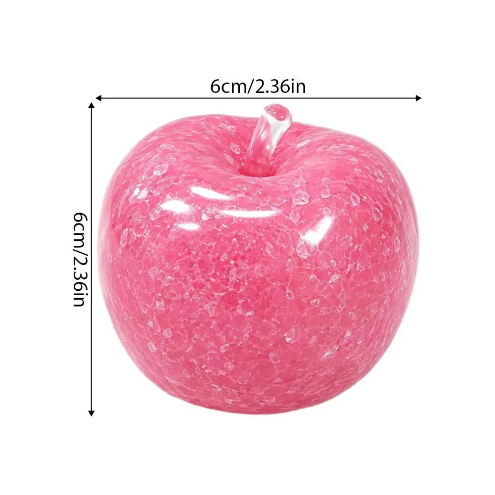 New Apple Slushie Squishy Fidget Toy Crunchy Moldable Non-Bounce Sensory Stress Reliever Medium Grip Strength Slow Rising Gift