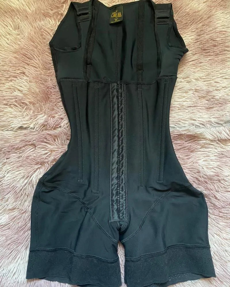 HSF Marketplace high compression open-chest sleeveless jumpsuit body shapewear with waist trainer and hip lift