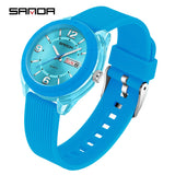 SANDA Quartz Watch for Women Waterproof Auto Date Week Elegant Luxury Ladies Wristwatch Waterproof Analog Women's Watches