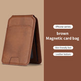Magnetic leather wallet case for iPhone 16, 15, 14, and 13 Pro Max by HSF Marketplace