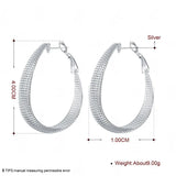 925 sterling silver hoop earrings for women, elegant jewelry for weddings, engagements, and parties