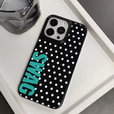 Polka dot shockproof phone case for iPhone 11–17 by HSF Marketplace