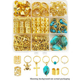 79PCS gold hair jewelry clips for dreadlocks and braids by HSF Marketplace
