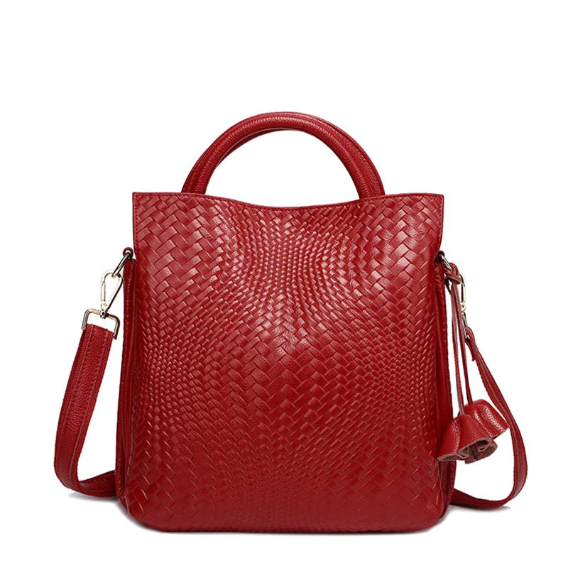Luxury HSF Marketplace leather handbag with soft calfskin, minimalist casual tote bag for women, stylish and elegant.