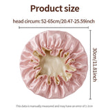 Two-tone satin reversible sleeping bonnet for hair protection by HSF Marketplace