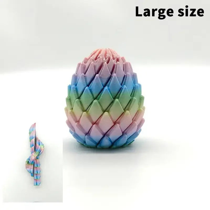 Decompression Dragon Egg 3D Printed Fidget Toy Anti Stress Anxiety Relief Portable Device for Home Office Travel Use