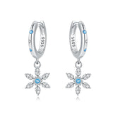925 sterling silver Christmas dangle earrings for women by HSF Marketplace, festive holiday design