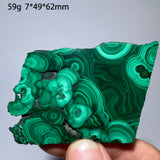 Natural Malachite Mineral Specimens Slab Slices Single-Sided Polished Quartz Crystal Healing Stone Home Decor