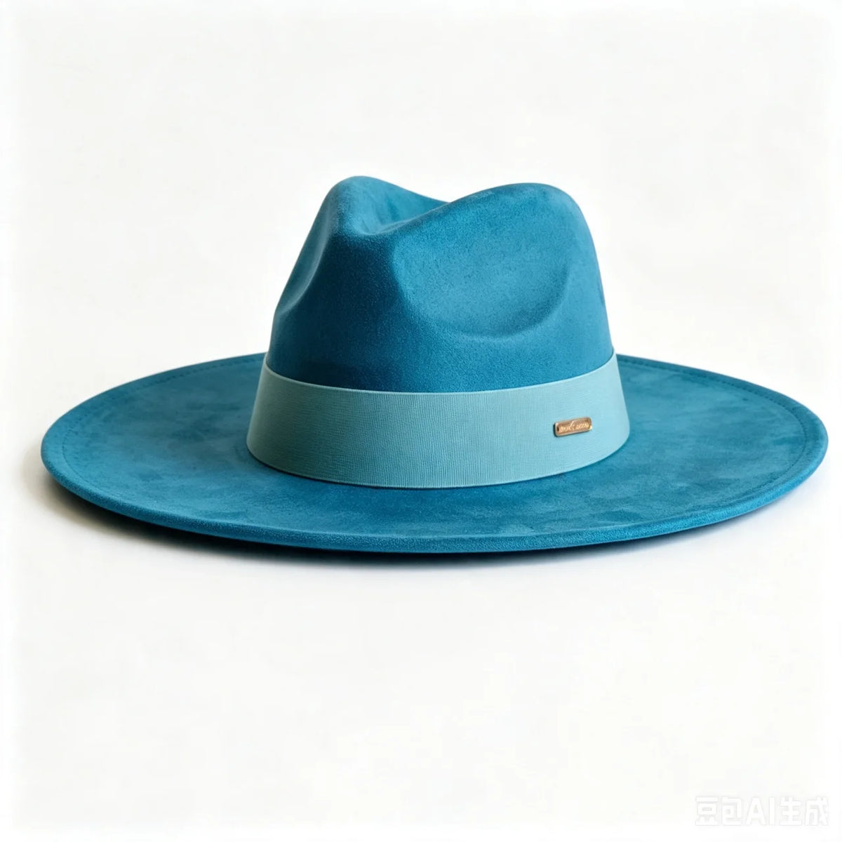 Women's wide brim suede fedora hat by HSF Marketplace, classic autumn winter felt church hat