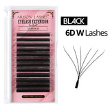 Arison 3D-6D W-Shape false eyelash extensions for creating volume fans