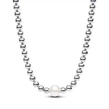 Elegant silver heart bow zircon necklace for women, featuring sparkling details, perfect for Valentine's Day or special occasions.