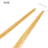 Bwise Stainless Steel Chains Necklace Woman 10pcs/lot Bulk Wholesale DIY Rolo 2mm Chain No Fade Choker For Jewelry Making