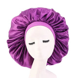 Satin sleeping bonnet, silk sleep cap for curly hair by HSF Marketplace