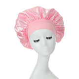 2-pack wide brim satin bonnets with elastic band for women, HSF Marketplace hair styling tools
