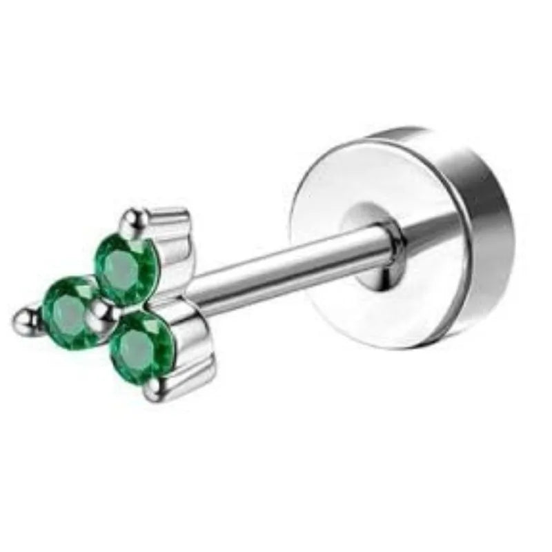 Bobisty surgical stainless steel flat back hoop earrings for sensitive ears, dainty women’s cartilage jewelry