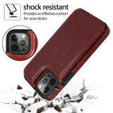 Leather wallet case with card slot for iPhone models by HSF Marketplace