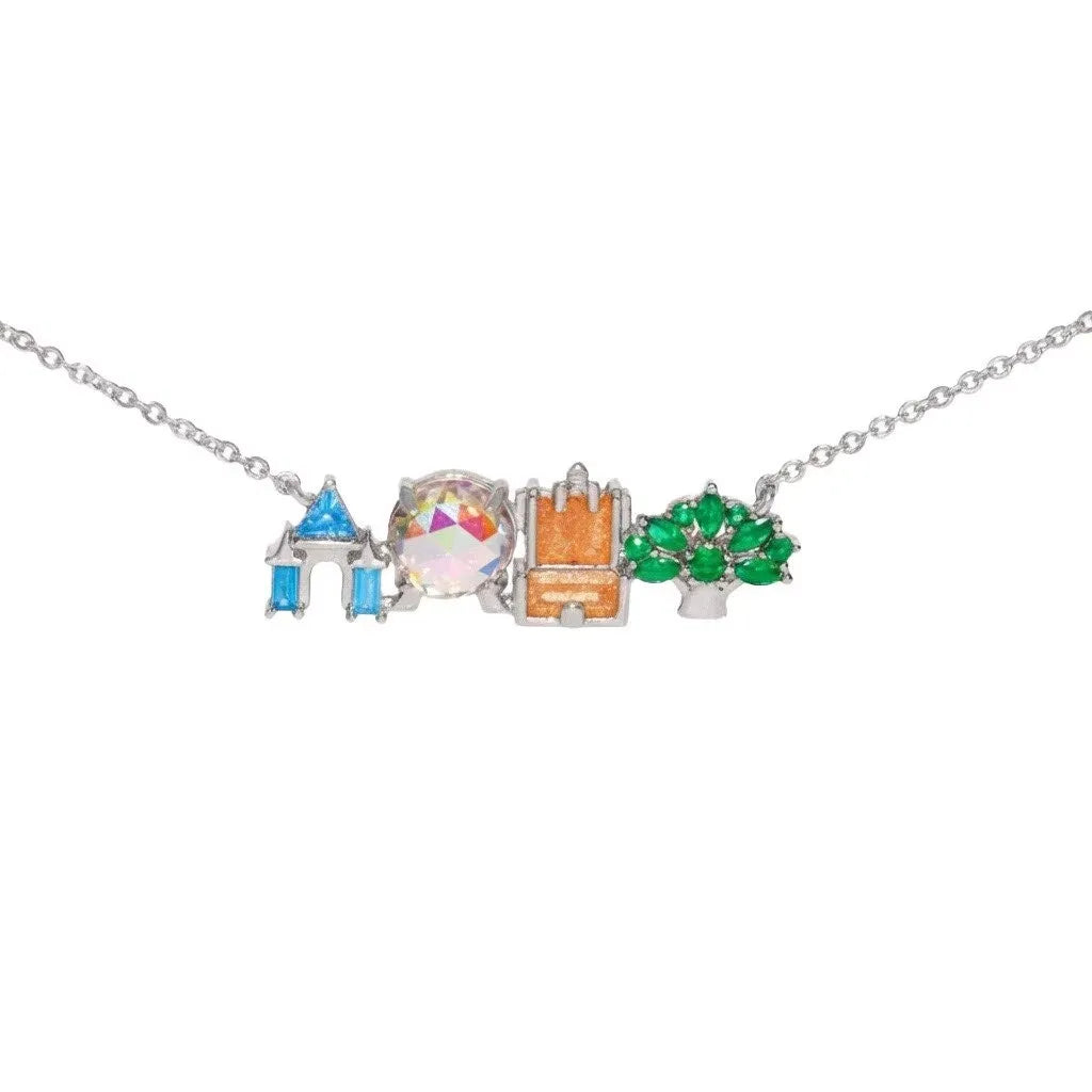 18K gold plated zircon pendant necklace for women by HSF Marketplace