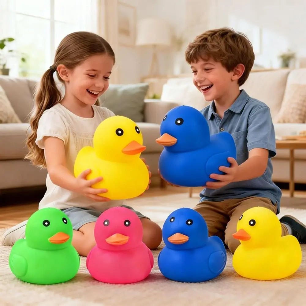 New Large Size Duck Stress Relief Toy Soft Material Colorful Squishy Duck Toy Giant Squeeze Design Fidget Duck Toy For Adults