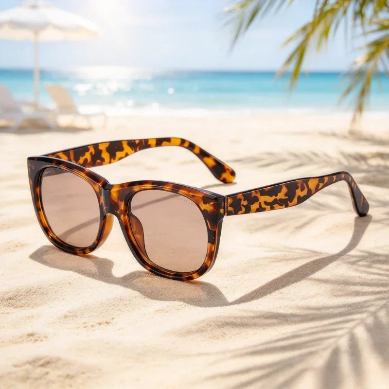 Tortoise shell UV400 sunglasses by HSF Marketplace for outdoor style