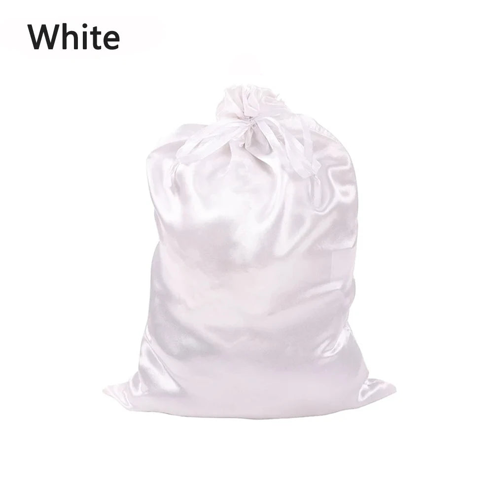 1/5pcs Satin Bags for Packaging Hair Extensions, Bundles, Wigs Soft Silk Pouches With Drawstring for Hair Tools Storage Bags