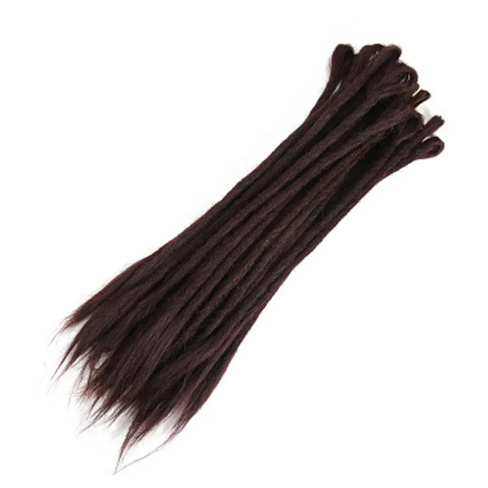 10 Strands 20inch Synthetic Dreadlocks Hair Extensions Soft Handmade Crochet Hair Transplant Blonde Braid Hairs For Women Girl