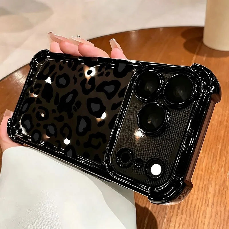 Burgundy leopard print phone case for iPhone 13–18 Pro Max by HSF Marketplace