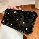 Burgundy leopard print phone case for iPhone 13–18 Pro Max by HSF Marketplace