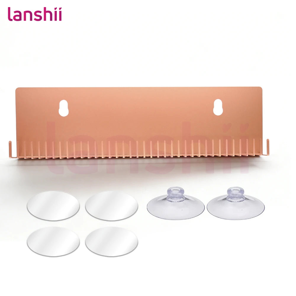 Lanshii Hair Extension Stand, Stainless Steel Holder for Wigs & Extensions, Salon Storage & Styling Organizer