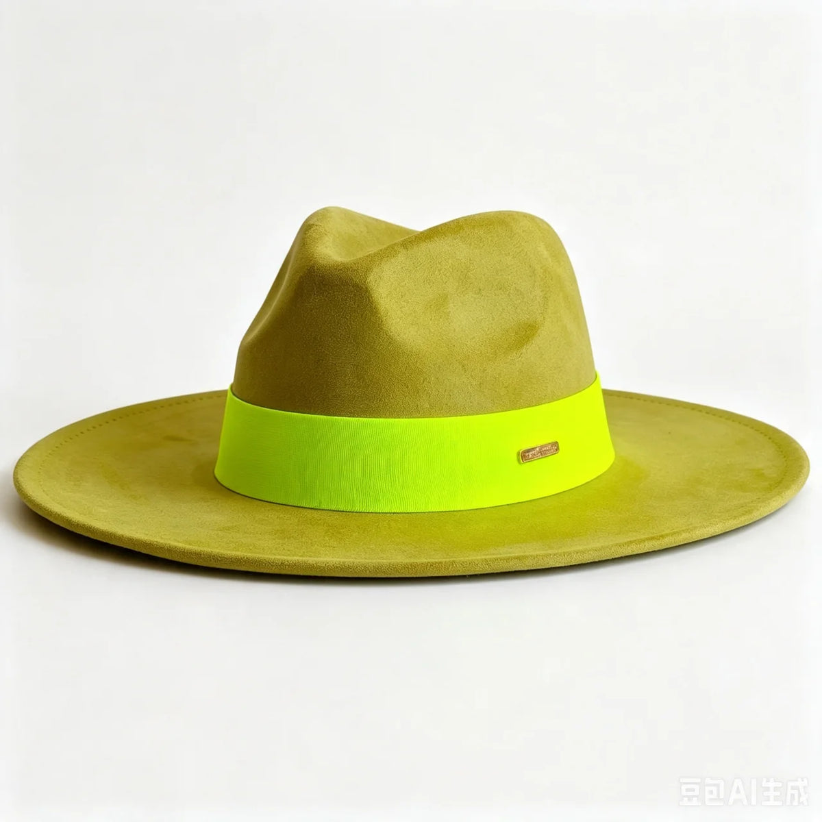 Women's wide brim suede fedora hat by HSF Marketplace for autumn and winter wear