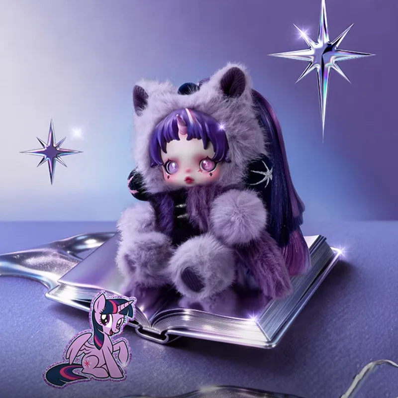 POP MART SKULLPANDA My Little Pony plush doll pendant collectible figure mystery blind box toy