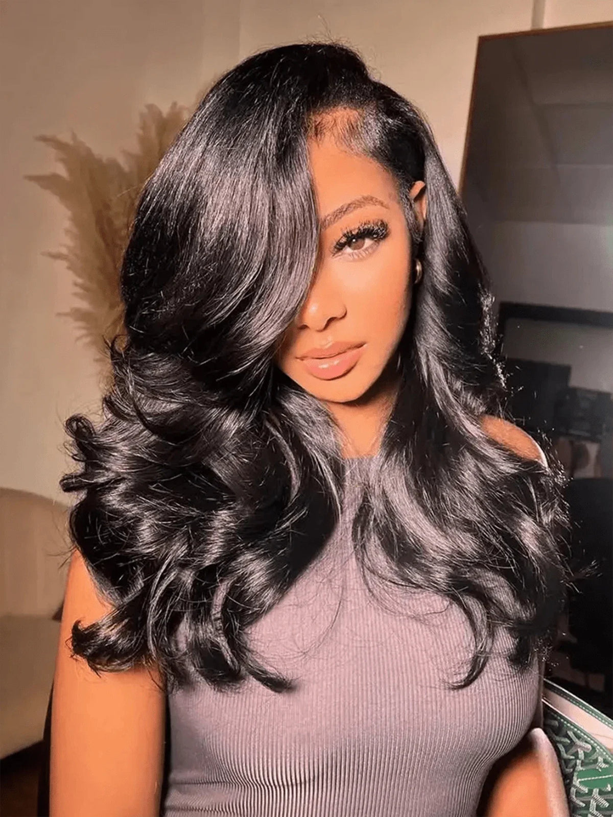 18 24 Inch  HD Transparent Lace Frontal Wigs Body Wave Human Hair 13x4 Lace Front Wig Medium Length Closure Wigs For Women