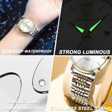 POEDAGAR Exquisite Woman Watch Waterproof Luminous Date Ladies Watch High Quality Stainless Steel Elegant Women's Quartz Watches