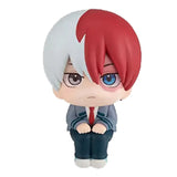 Anime Nendoroid collectible figures of Bakugou, Midoriya, Todoroki, and Toga miniature character models