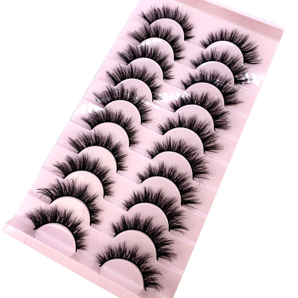 3D faux mink hair false eyelashes, 10 pairs of fluffy HSF Marketplace lashes